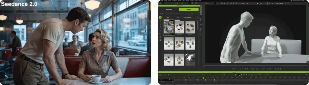 انتقال صحنه از iClone به محیط AI Studio