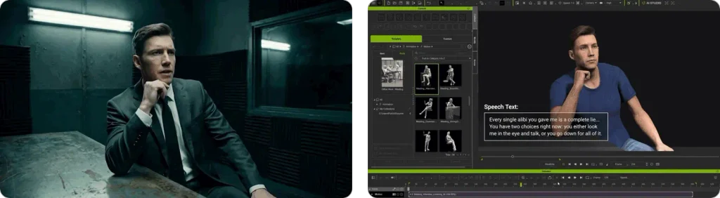 کنترل گفتار و حرکت چهره با Talking Actor در AI Studio